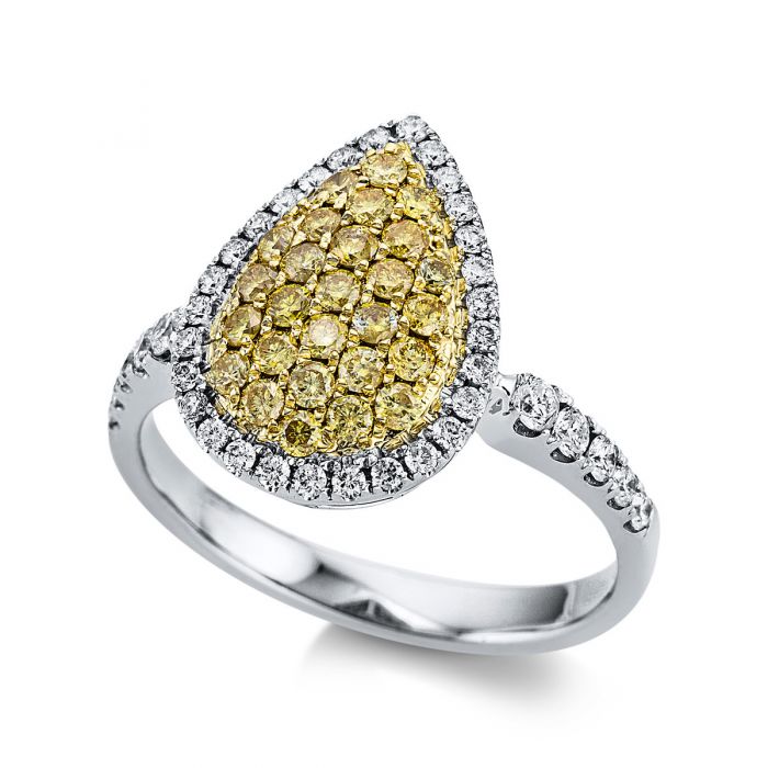Neylani Prong Yellow Engagement Diamond Ring