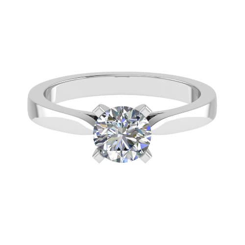 Cornelia Natural 4 Prong Solitaire Diamond Ring