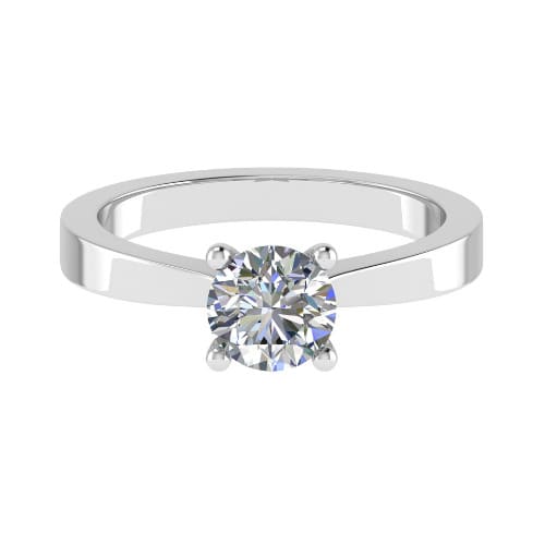 Chasity Lab Grown Yellow Gold 4 Prong  Diamond Ring