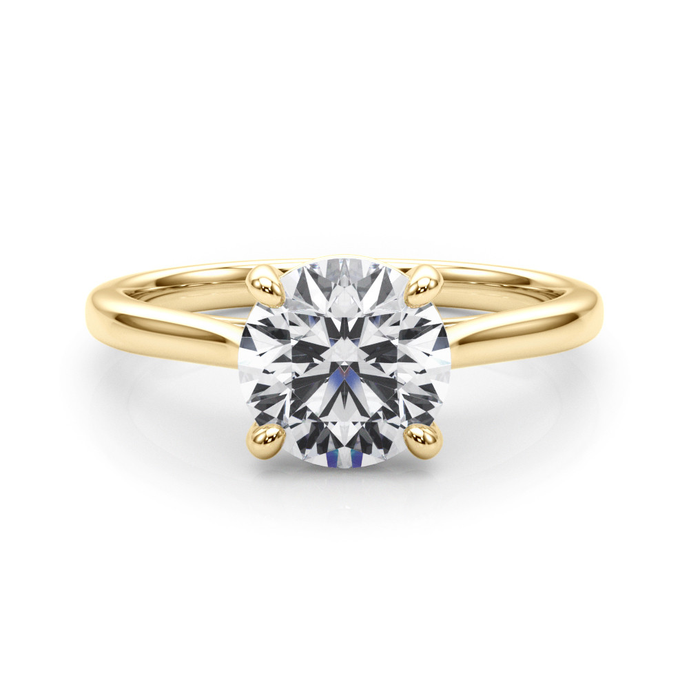 Benet Lab Grown Diamond Yellow Gold 4 Prong  Engagement Ring