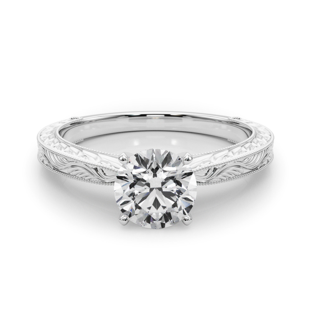 Baldehiua Lab Grown Diamond 4 Prong Classic Solitaire Engagement Ring