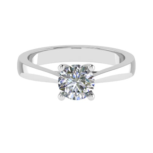  Caty Lab Grown 4 Prong Solitaire Diamond Ring