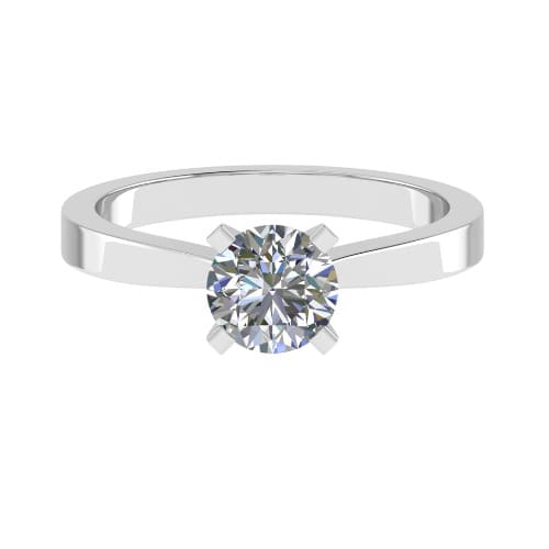 Cecille Lab Grown 4 Prong Solitaire Diamond Ring