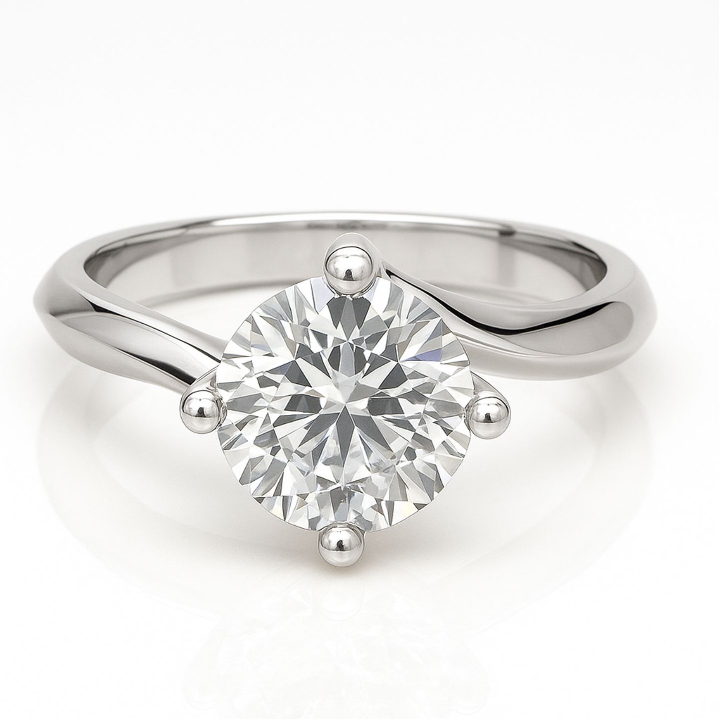 Candyce Lab Grown 4 Prong Solitaire Diamond Ring