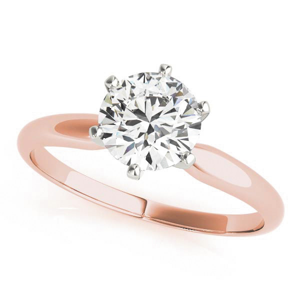 Blakeney Lab Grown Diamond Rose Gold 6 Prong  Engagement Ring