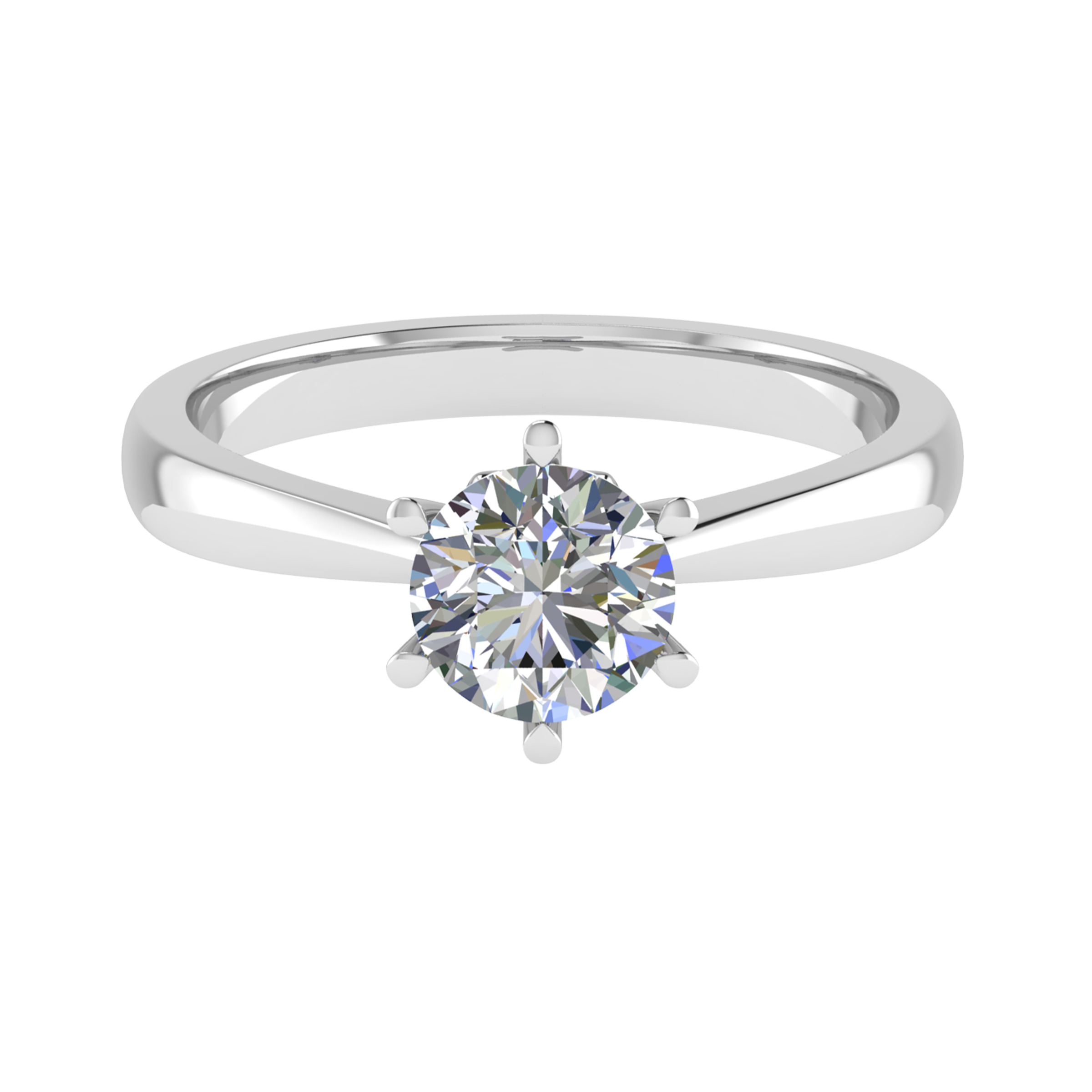 Brooksie Lab Grown Diamond 6 Prong  Engagement Ring