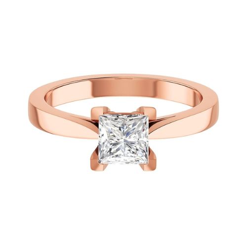 Bellamie Lab Grown Diamond Rose Gold 4 Prong  Engagement Ring