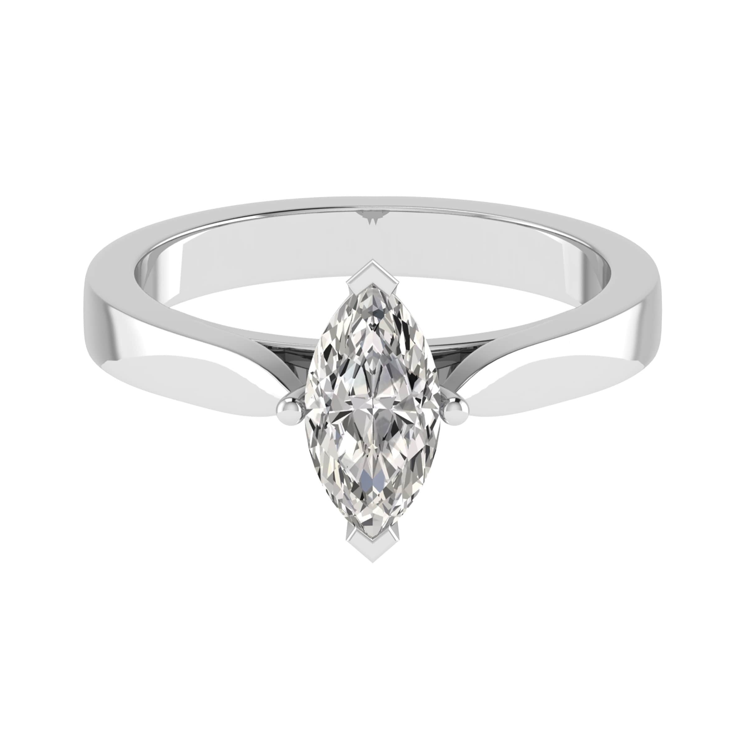  Brynlee Lab Grown Diamond 4 Prong Classic Solitaire Engagement Ring