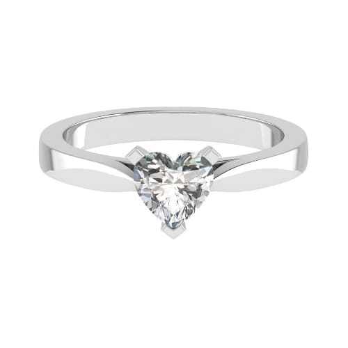 Camlyn Natural 4 Prong Classic Solitaire Engagement Diamond Ring