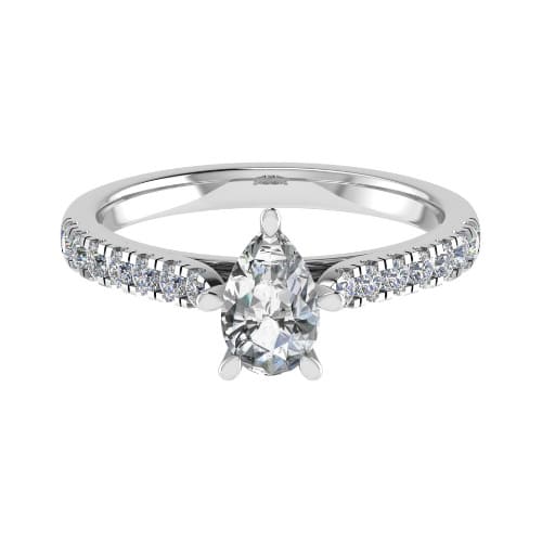 Catrice Lab Grown Diamond Prong Side Stone Engagement Ring