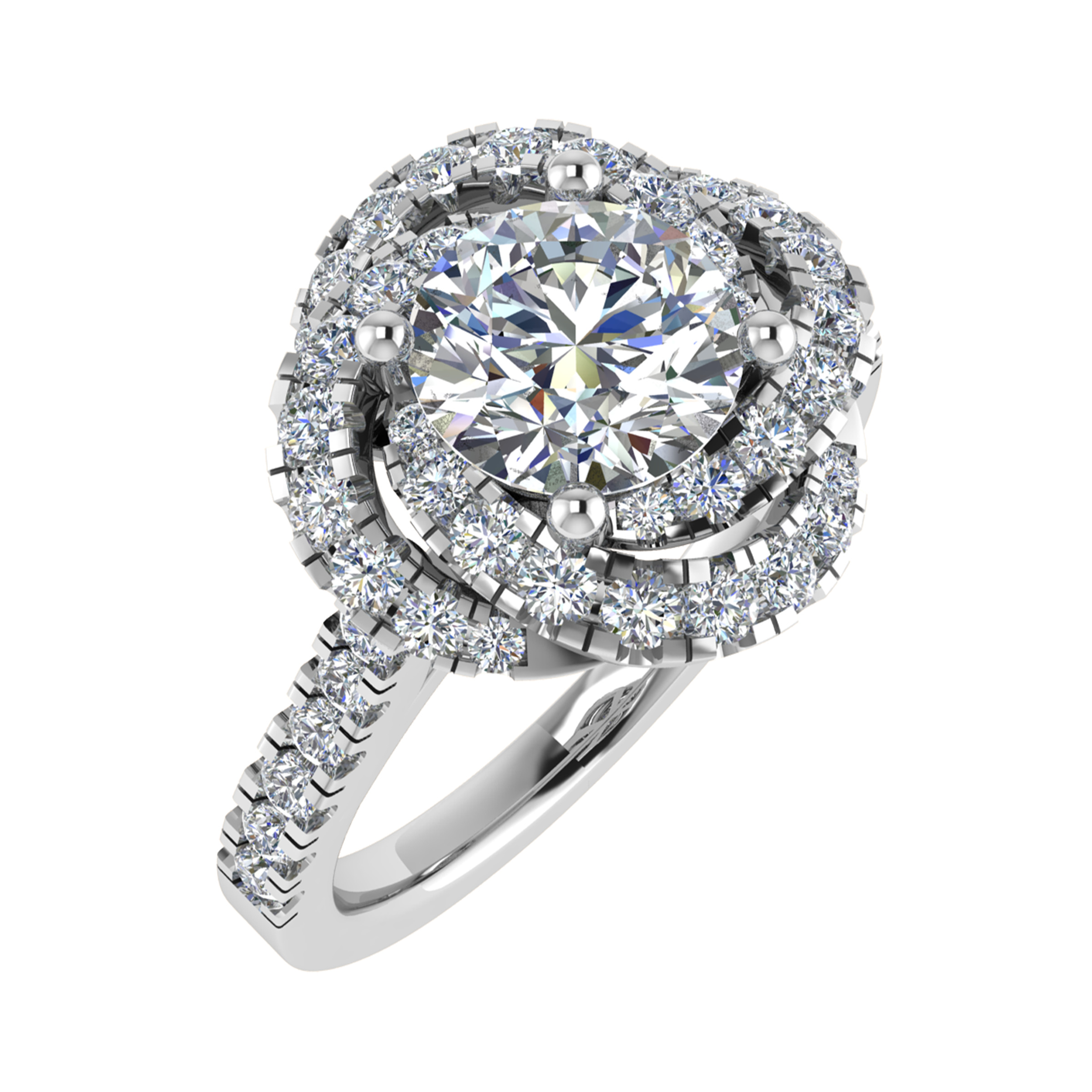 Natalia Lab Grown 4 Prong Cluster Diamond Ring