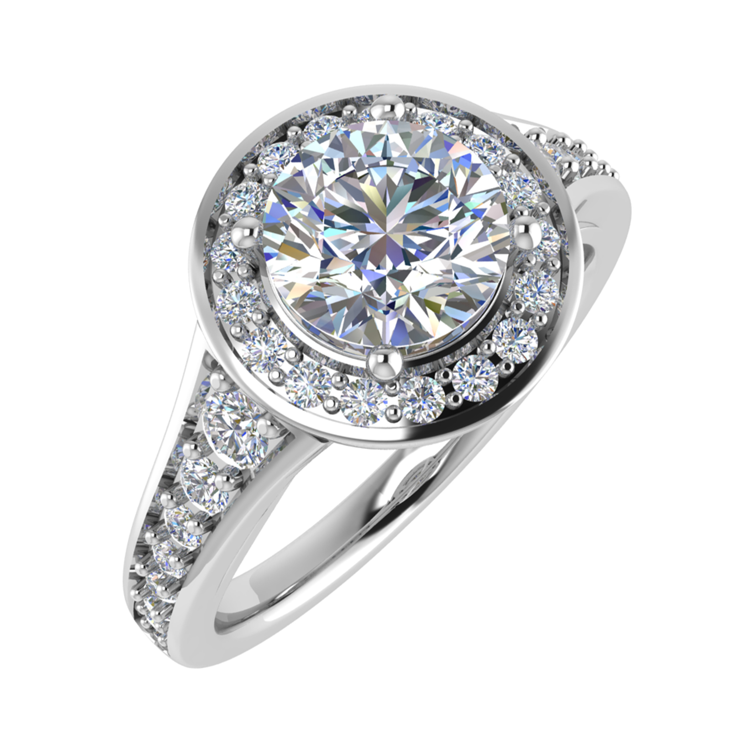 Tessa Lab Grown 4 Prong Cluster Diamond Ring