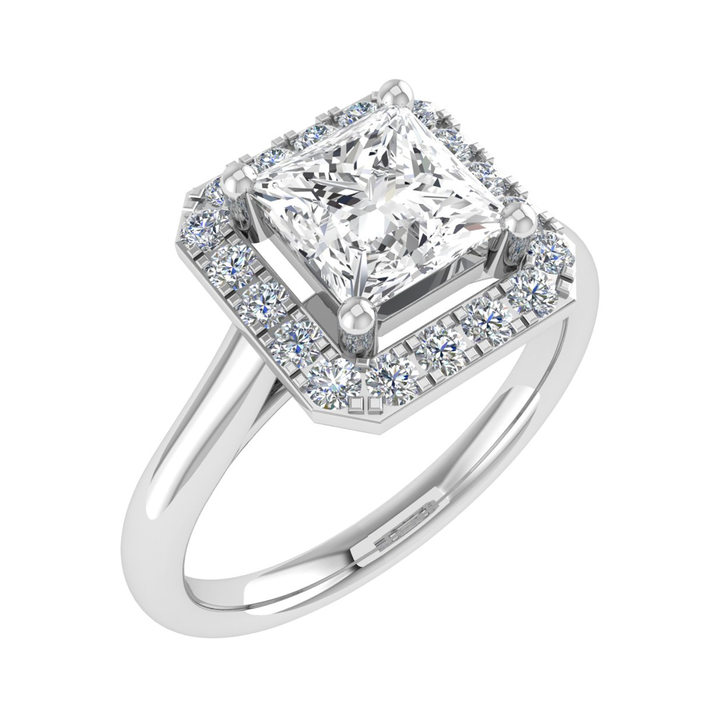 Willa Lab Grown 4 Prong Cluster Diamond Ring