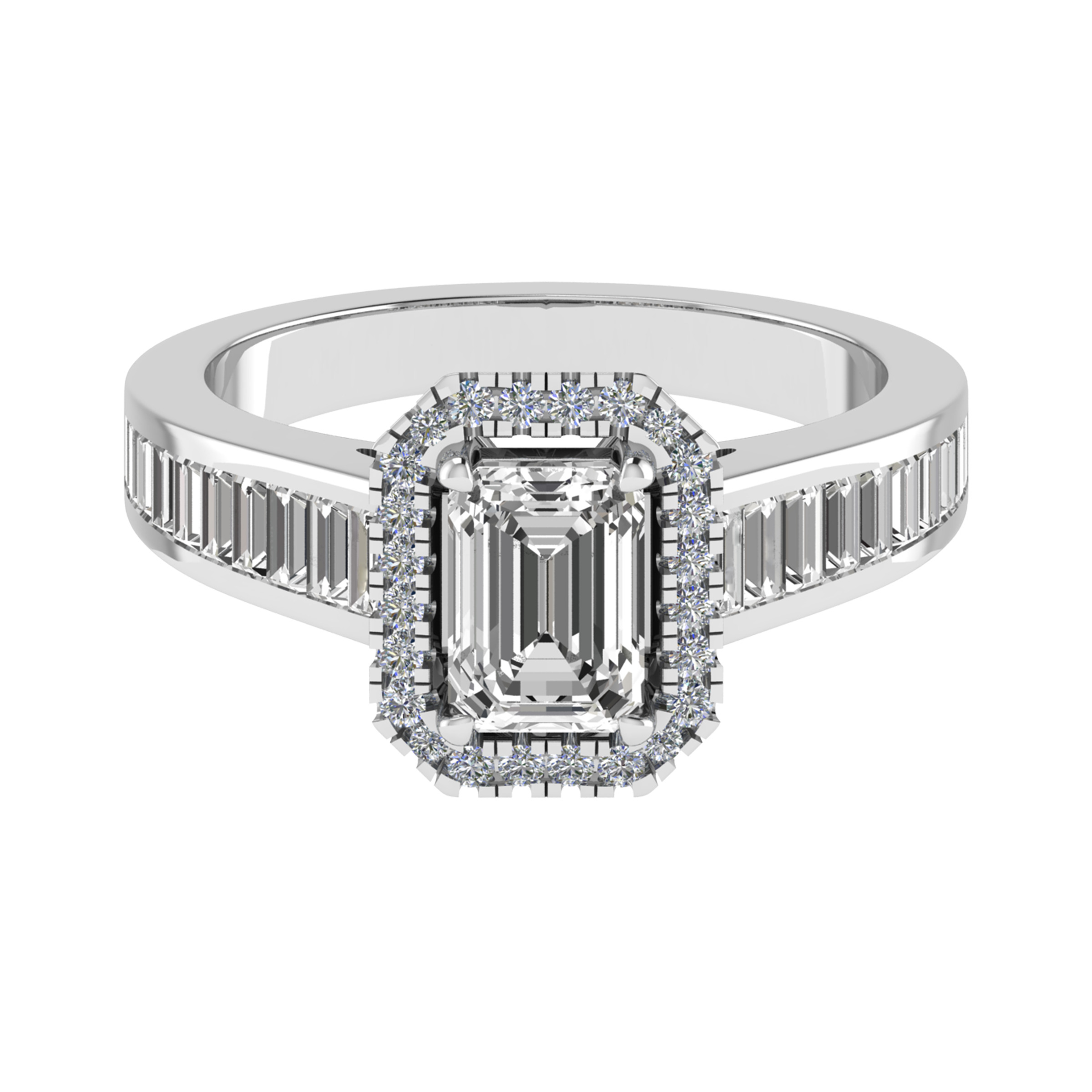 Sana Lab Grown 4 Prong Cluster Diamond Ring