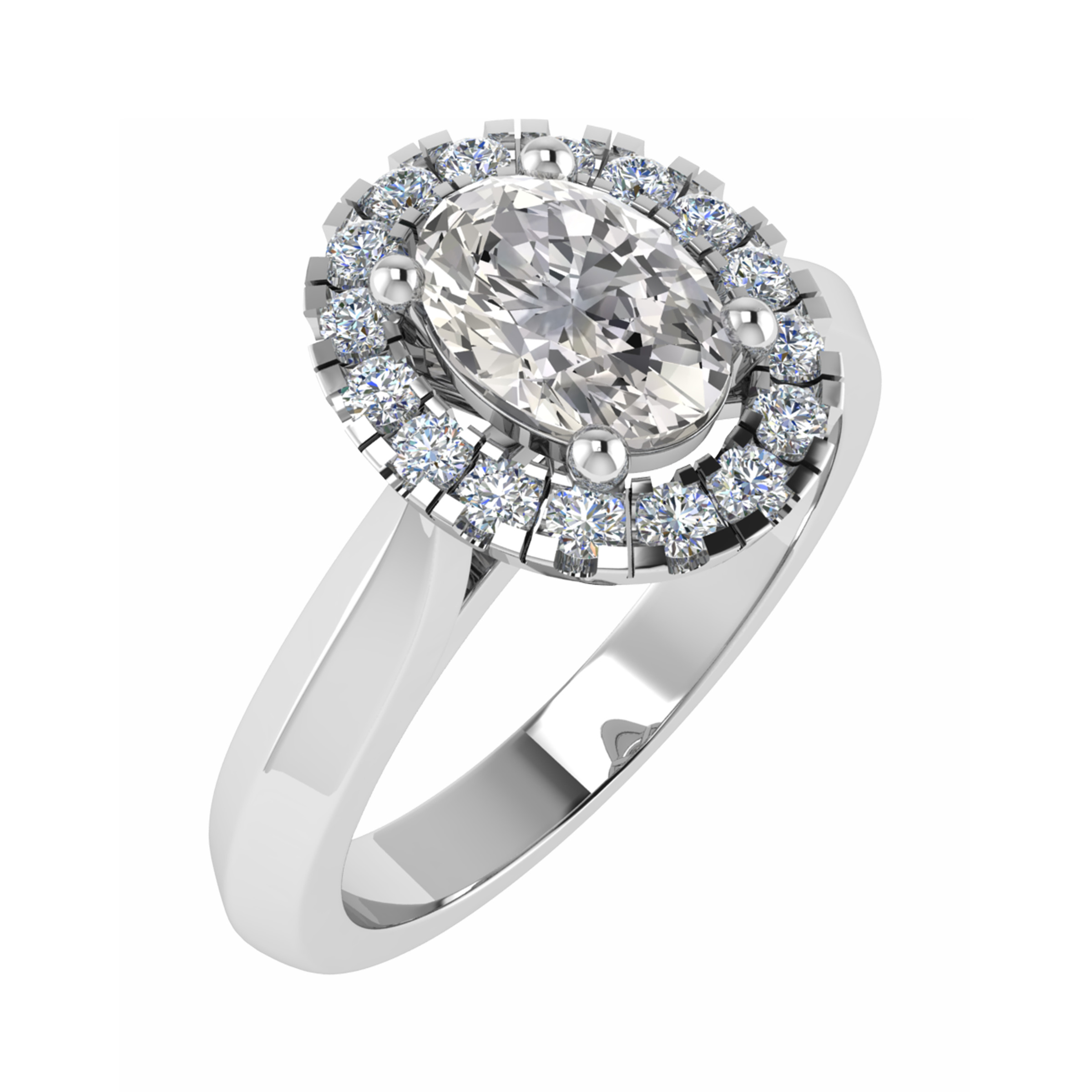 Tamia Lab Grown 4 Prong Cluster Diamond Ring