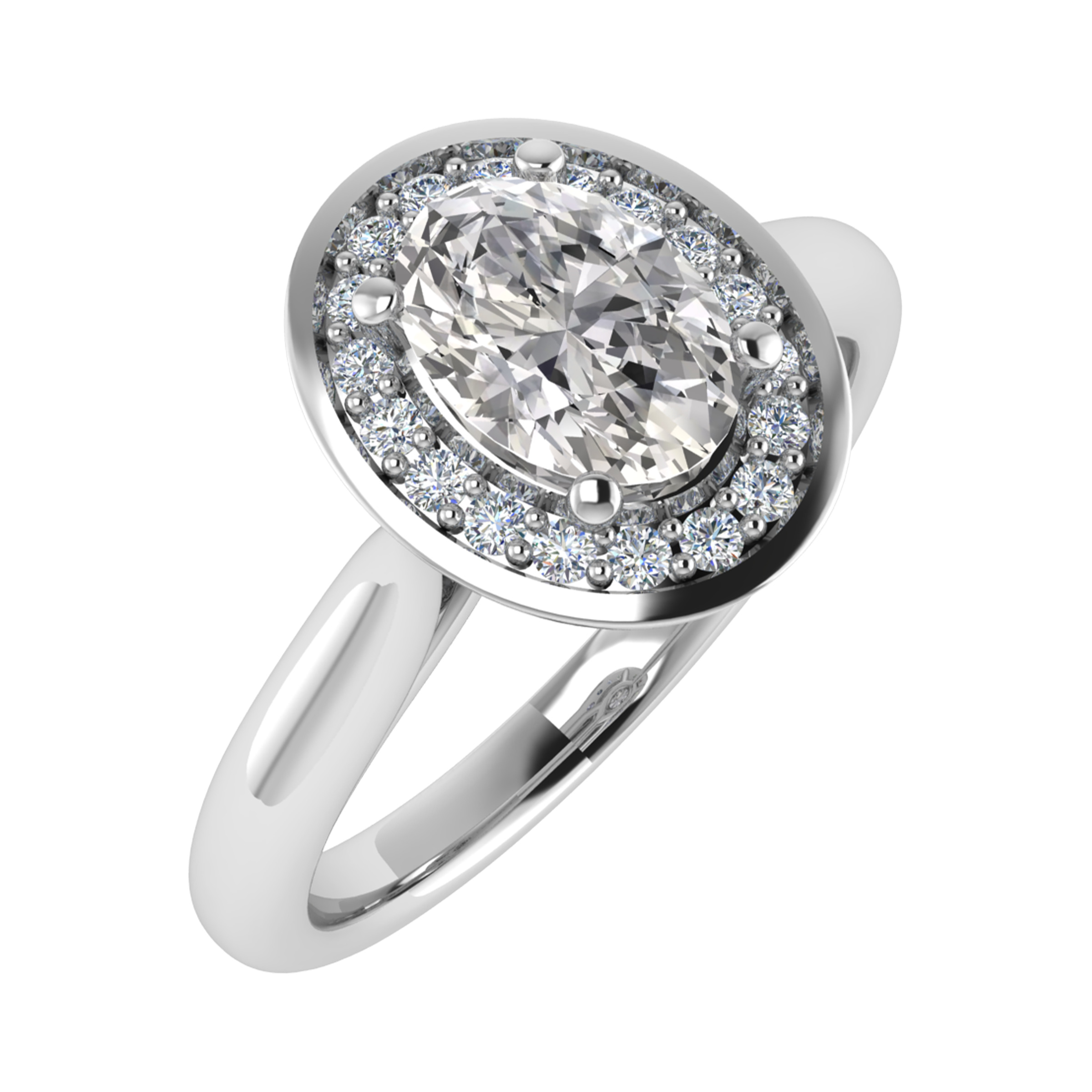 Maria Lab Grown 4 Prong Cluster Diamond Ring