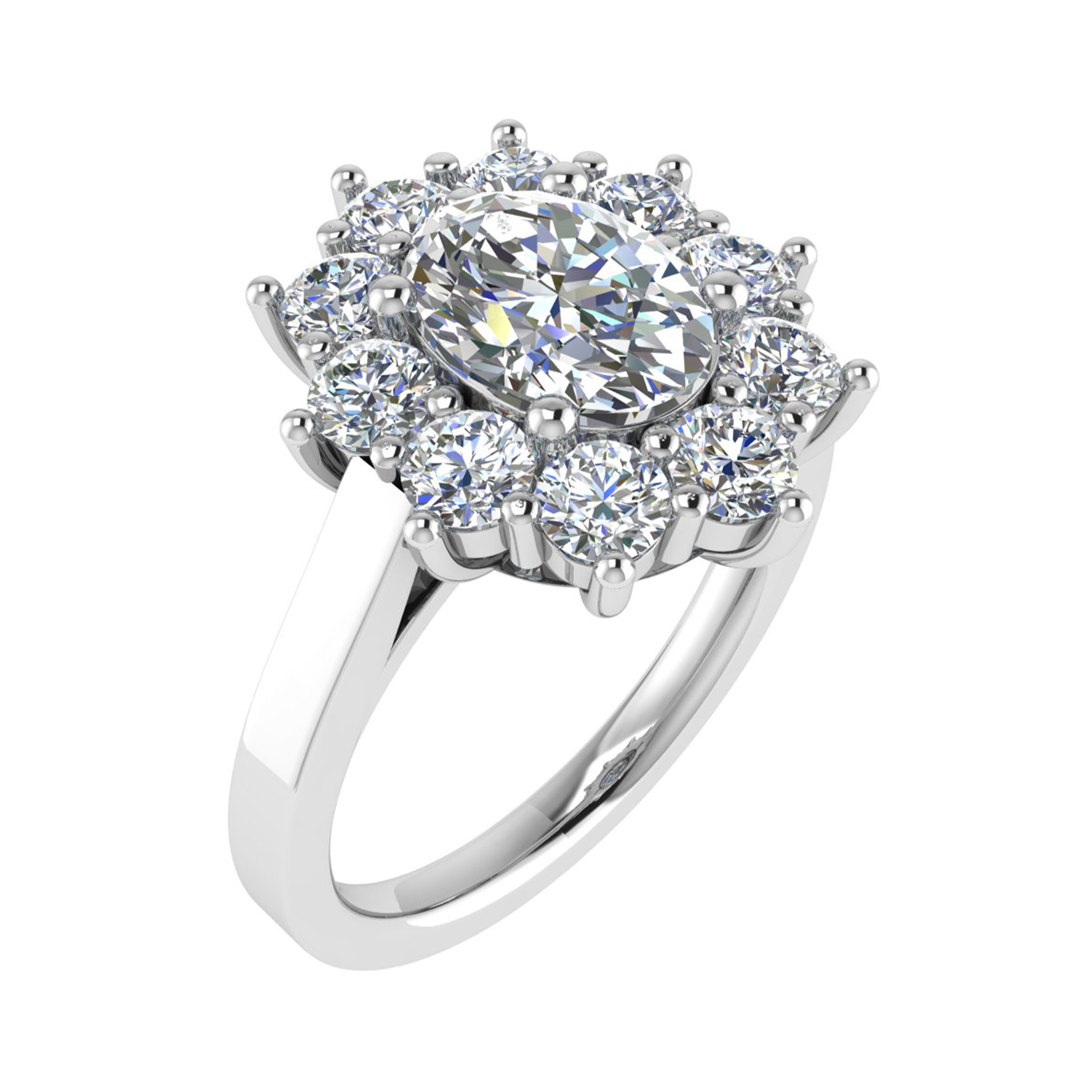 Lottie Lab Grown 4 Prong Cluster Diamond Ring