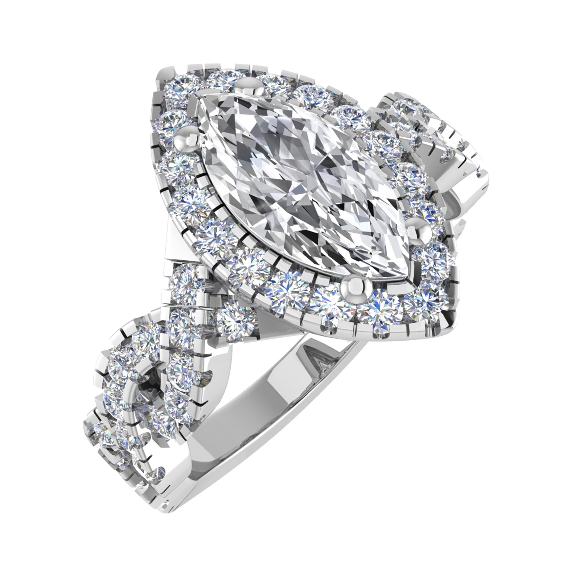Lilly Lab Grown 4 Prong Diamond Ring