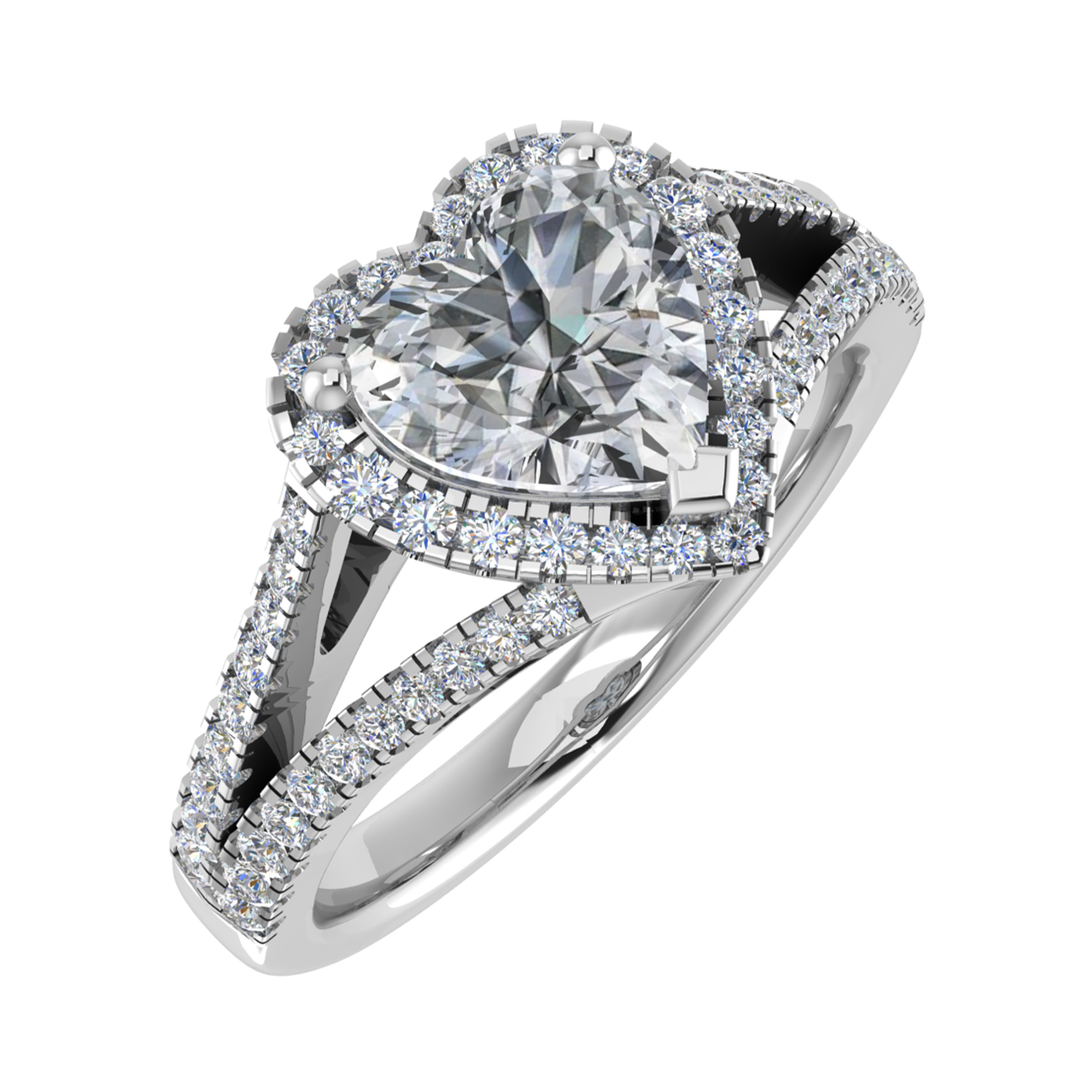 Sandra Lab Grown 3 Prong Cluster Diamond Ring