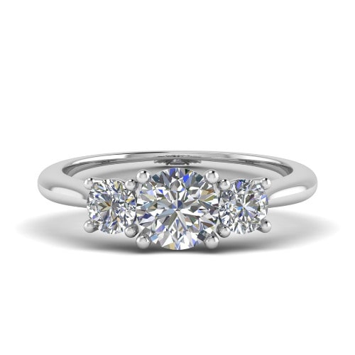  Amberlie Natural Diamond Trilogy Engagement Ring
