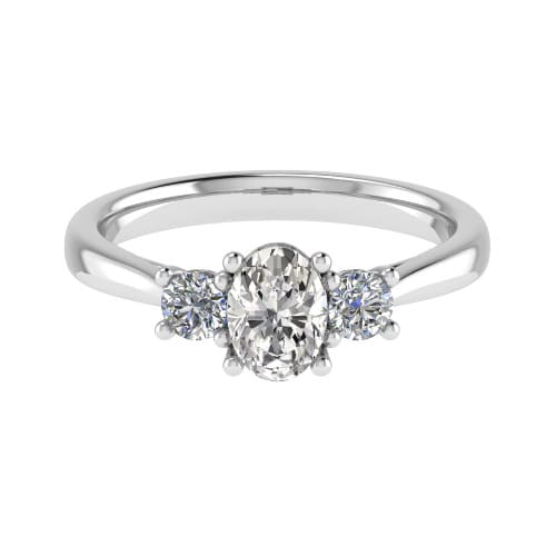 Daralice Lab Grown 4 Prong 3 Stone Diamond Ring