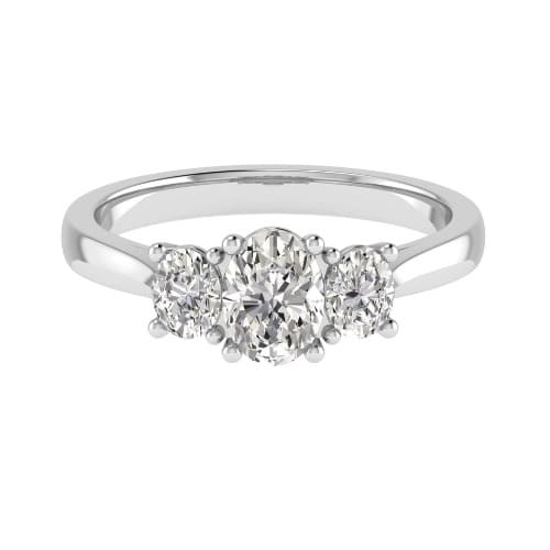 Lindsey Lab Grown 4 Prong 3 Stone Diamond Ring