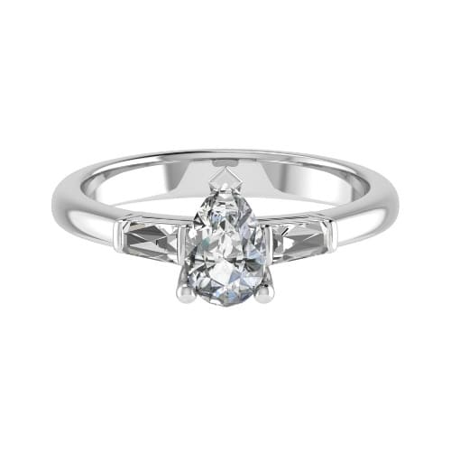 Delisha Lab Grown Prong 3 Stone Diamond Ring