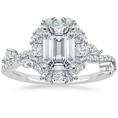  Coralyn Lab Grown Diamond 4 Prong Set Vintage Engagement Ring