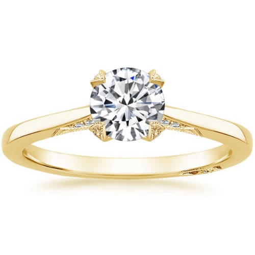 Carina 0.20 - 3.00 Carat Natural Diamond 4 Prong Side Stone Engagement Ring