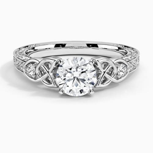 Melcy 0.20-3.00 Carat Round Cut Engagement Ring