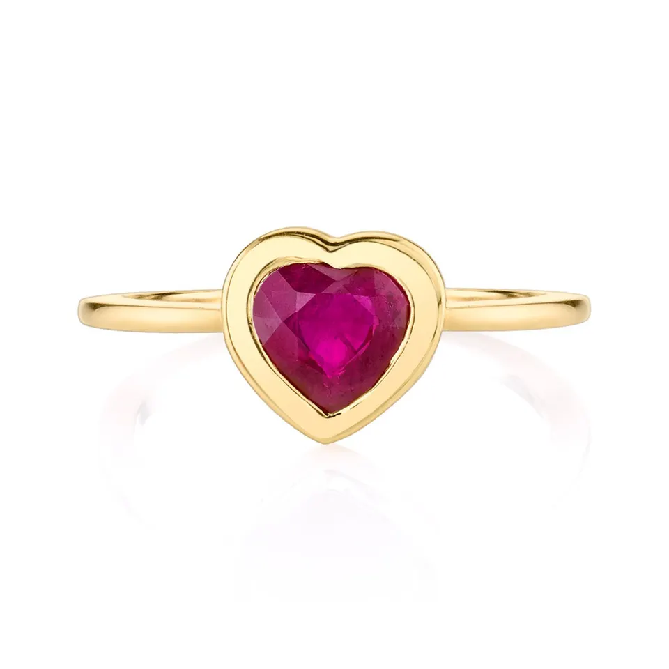 Adrey Natural Ruby Yellow Gold 