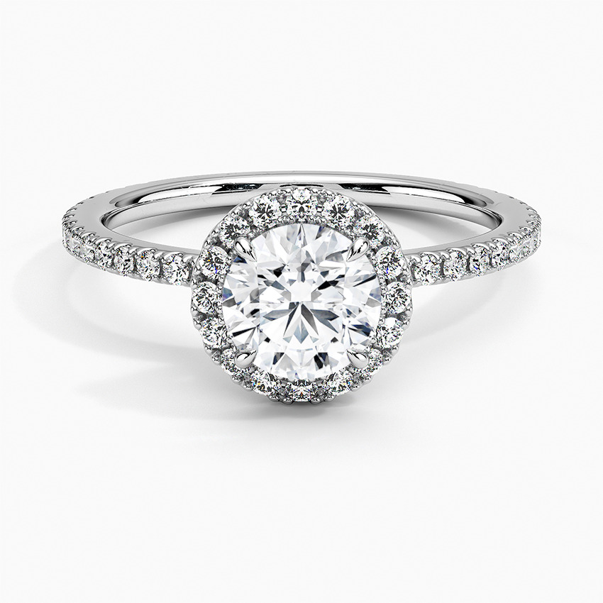 Azuro 0.20 - 3.00 Carat Natural Diamond Halo Engagement Ring