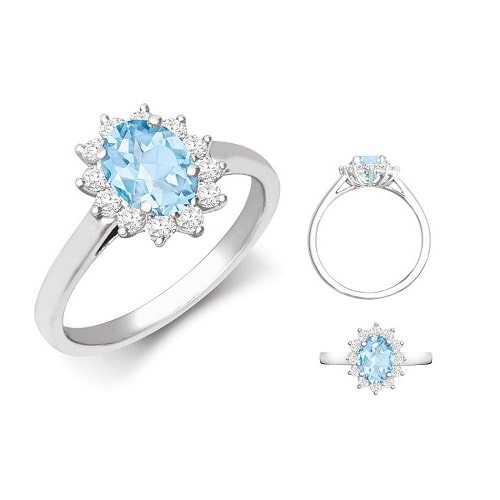 Brailee Aquamarine 4 Prong 