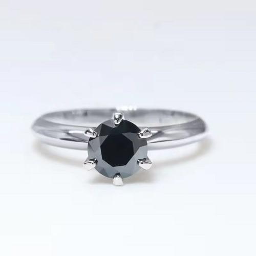 Arietta 0.50 - 2.00 Carat Black Diamond Engagement Ring
