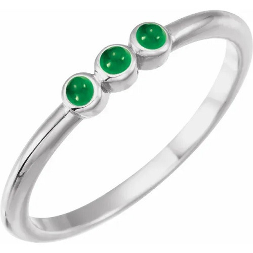 Betsy Emerald Rose Gold 