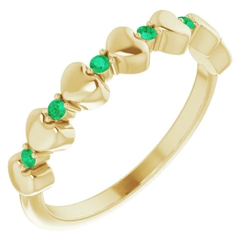 Zeniyah Emerald Yellow Gold 
