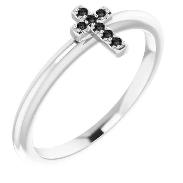 Zada 0.10 Carat Black Diamond Ring