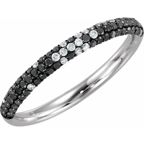 Odalys 0.80 Carat Black Diamond Ring