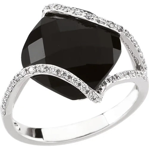 Zaynah Black Diamond Engagement Ring