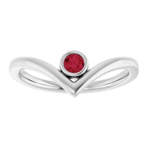 Delphia Natural Ruby Bezel 