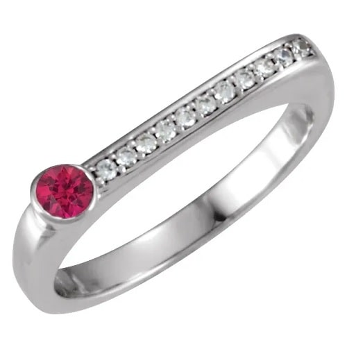Luciana Natural Ruby Platinum 