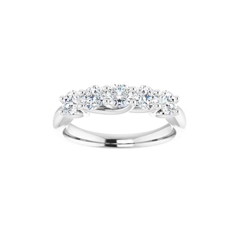 Delice Lab Grown 4 Prong 5 Stone Diamond Ring