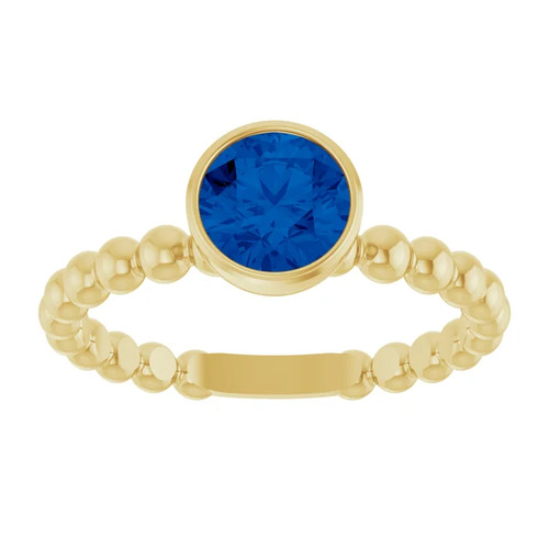 Aunika Blue Sapphire Yellow Gold 