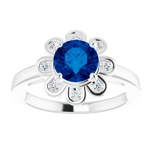 Avenlee 1.42 Carat Blue Sapphire 4 Prong Set 