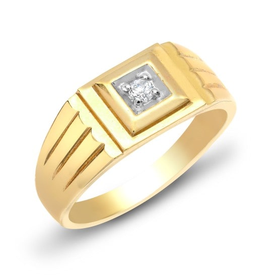Anrea Natural Diamond Men's Wedding Ring
