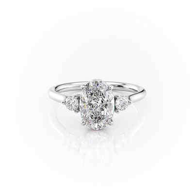 Jenefa Lab Grown Trilogy Engagement Diamond Ring