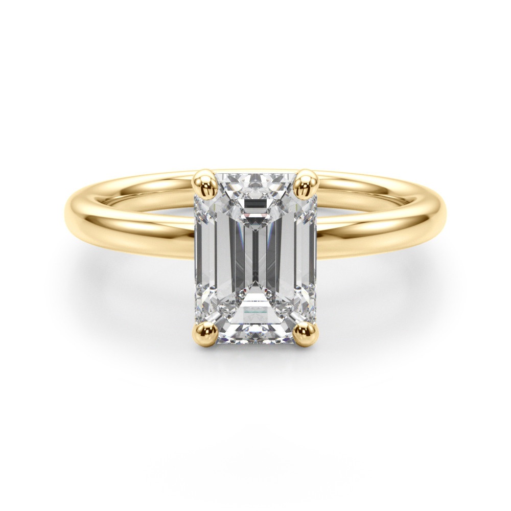 Linzy Lab Grown Yellow Gold  Diamond Ring