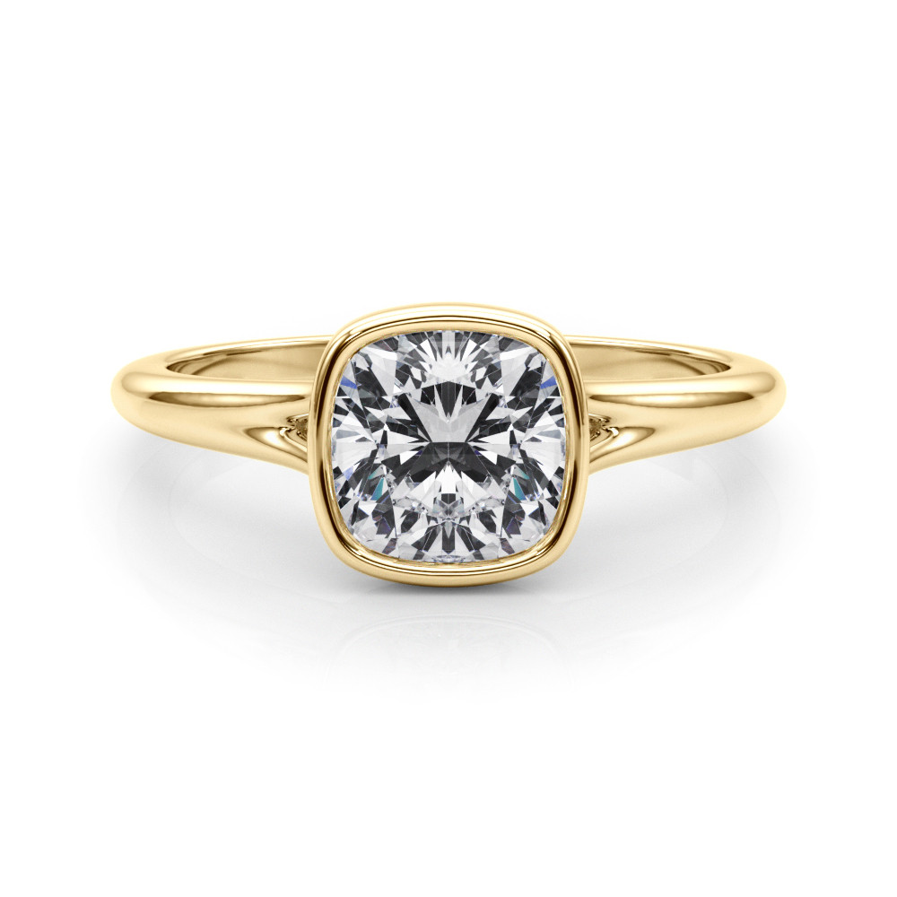 Harnily Lab Grown Diamond Yellow Gold  Engagement Ring