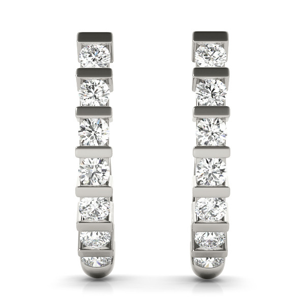 Skye Natural Hoop Diamond Earrings