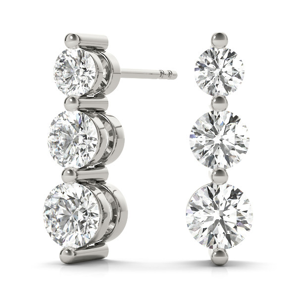 Fhyllis Lab Grown Cluster Diamond Earrings